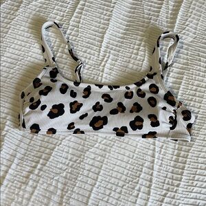 Xhilaration Animal Print Bikini Top